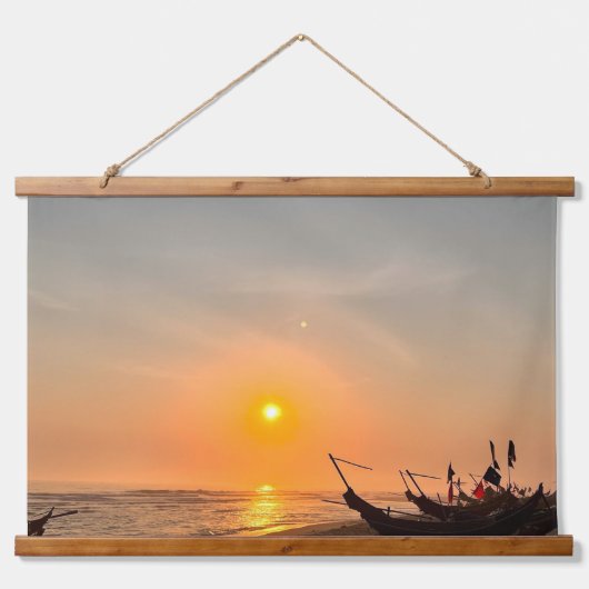 Beach Wall Art & Décor Wandteppich Mit Holzrahmen (Vorne)