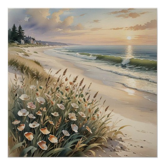 beach wall art poster (Vorderseite)