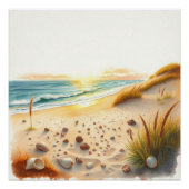 beach wall art poster (Vorderseite)