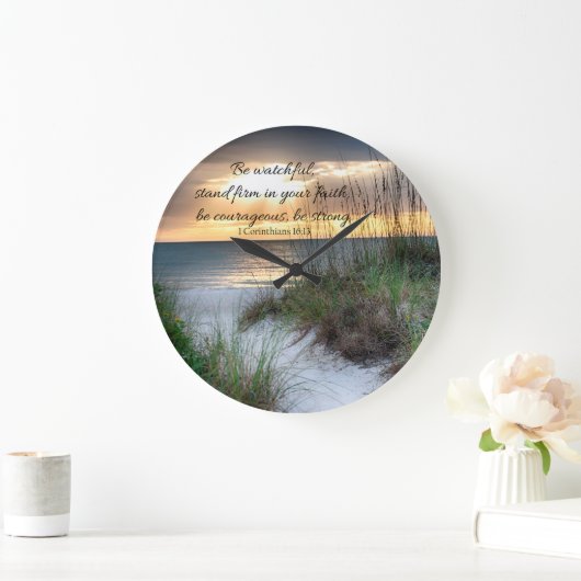 Beach Wall Clock Große Wanduhr (Zuhause)