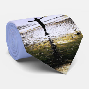 Beach Water Nature Print Necktie Krawatte