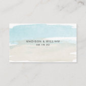 Beach Watercolor Hochzeitskarte Rsvp Begleitkarte (Rückseite)