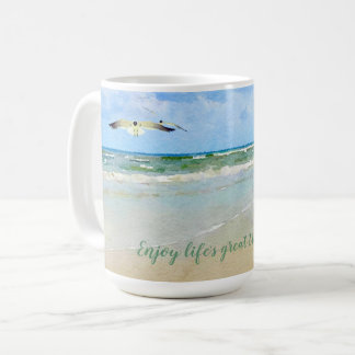 Beach Watercolor Lido's Treasures Kaffeetasse