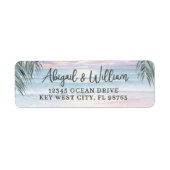 Beach Watercolor Return Address (Vorne)