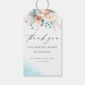 Beach Watercolor Vielen Dank Geschenkanhänger (Rückseite)