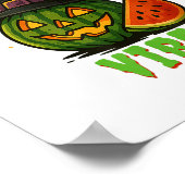 Beach Watermelon Summerween Vibes Hexen Halloween Poster (Ecke)