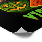 Beach Watermelon Summerween Vibes Hexen Halloween Poster (Ecke)