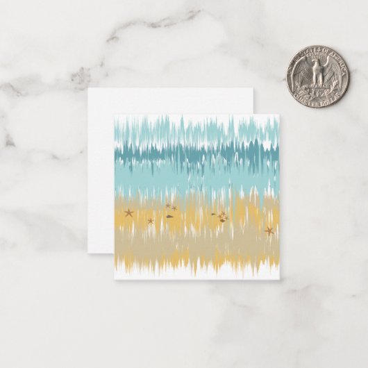 Beach wave mitteilungskarte (Vorderseite/Rückseite Beispiel)