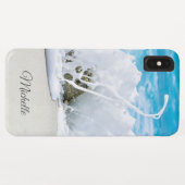 Beach Wave Splash Personalisiert Name Case-Mate iPhone Hülle (Rückseite (Horizontal))