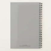 Beach Wave Splash Personalisiert Name Planer (Rückseite)