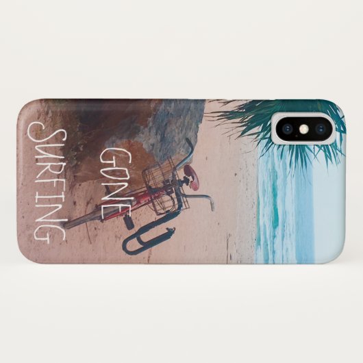 Beach Wave Surfen und ein Fahrrad Case-Mate iPhone Hülle (Rückseite (Horizontal))