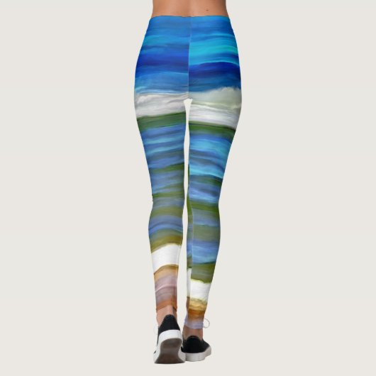Beach Waves 0346 Leggings (Rückseite)