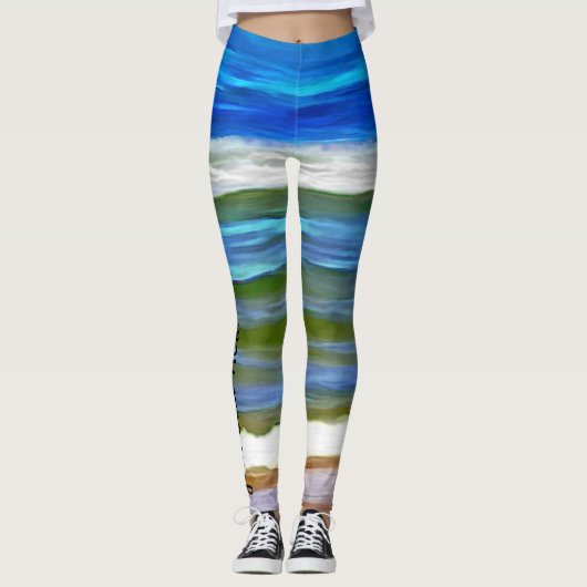 Beach Waves 0346 Leggings (Vorderseite)