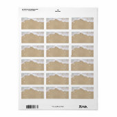 Beach Waves Address Labels Adressaufkleber (Vorne)