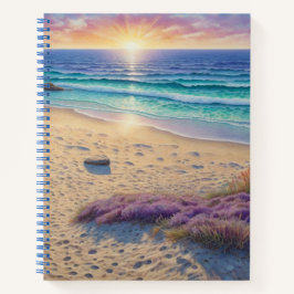 Beach Waves and Shore Art Notizblock