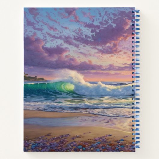 Beach Waves and Shore Art Notizblock (Rückseite)