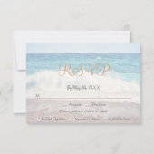 Beach Waves Beach Hochzeitskarte RSVP Karte (Vorderseite)
