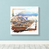 Beach Waves Blue Leinwanddruck (Insitu (Holzboden))