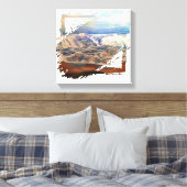 Beach Waves Blue Leinwanddruck (Insitu (Schlafzimmer))