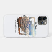 Beach Waves Blue Personalize Case-Mate iPhone Hülle (Rückseite (Horizontal))