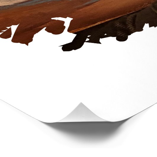 Beach Waves Blue  Poster (Ecke)