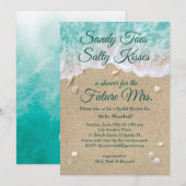 Beach Waves Bridal Dusche Einladung (Vorne/Hinten)