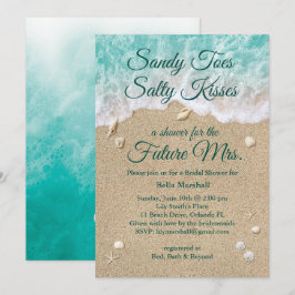 Beach Waves Bridal Dusche Einladung