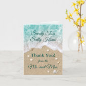 Beach Waves Danke Karte (Gelbe Blume)