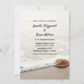 Beach Waves Engagement Party Einladung (Vorderseite)