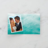 Beach Waves Foto Danke Karte (Innenseite)