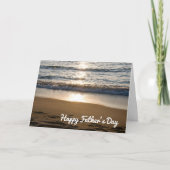 Beach Waves Happy Vatertag Card Karte (Vorderseite)