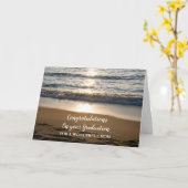 Beach Waves Mama Herzlichen Glückwunsch Abschluss Karte (Gelbe Blume)