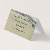 Beach Waves Ocean Artistic Coastal Salon Wellness- Visitenkarten (Rückseite)