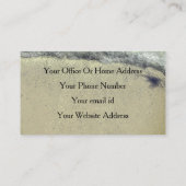 Beach Waves Ocean Artistic Elegante Salon Wellness Visitenkarte (Rückseite)