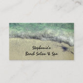 Beach Waves Ocean Artistic Elegante Salon Wellness Visitenkarte (Vorderseite)