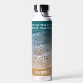 Beach Waves Sand Shore Personalize Trinkflasche (Links)