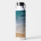 Beach Waves Sand Shore Personalize Trinkflasche (Vorne)