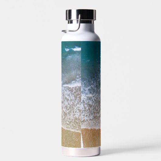 Beach Waves Sand Shore Personalize Trinkflasche (Rechts)