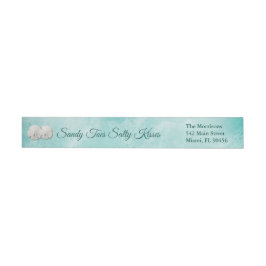 Beach Waves Sandy Toes Salty Kisses Address Label