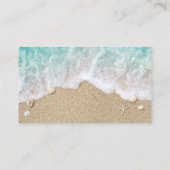 Beach Waves Sandy Toes Salty Kisses Business Card Visitenkarte (Rückseite)