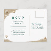 Beach Waves Sandy Toes Salty Kisses UAWG Postcard Einladungspostkarte (Rückseite)