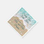 Beach Waves Sandy Toes Serviette (Ecke)