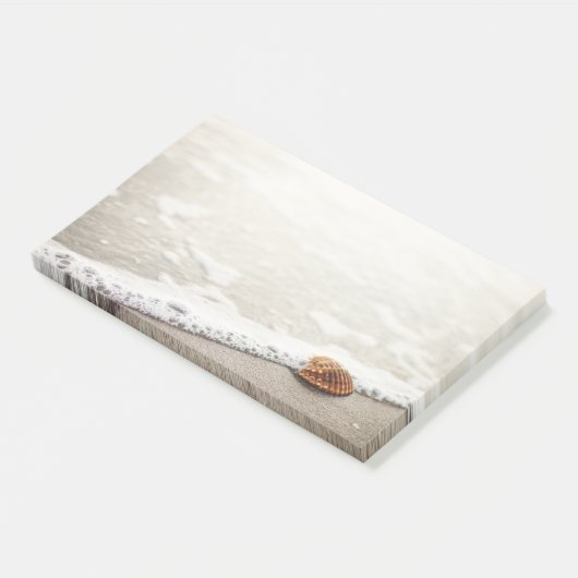 Beach Waves Seashell Post-it Klebezettel (angewinkelt)