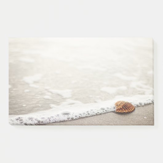 Beach Waves Seashell Post-it Klebezettel (Vorderseite)