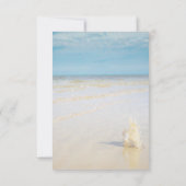 Beach Waves Seashell Probe Dinner Einladung (Rückseite)