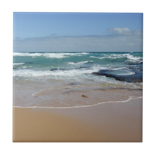 Beach Waves Tile Fliese (Vorderseite)
