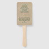 Beach Waves und Starfish Hochzeitsprogramm Fächer (Rückseite)