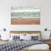 Beach Waves Water Sand Ocean Natur Landschaftliche Leinwanddruck (Insitu (Schlafzimmer))