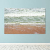 Beach Waves Water Sand Ocean Natur Landschaftliche Leinwanddruck (Insitu (Holzboden))