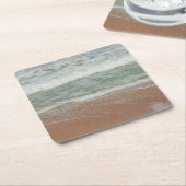 Beach Waves Water Sand Ocean Natur Landschaftliche Rechteckiger Pappuntersetzer (angewinkelt)